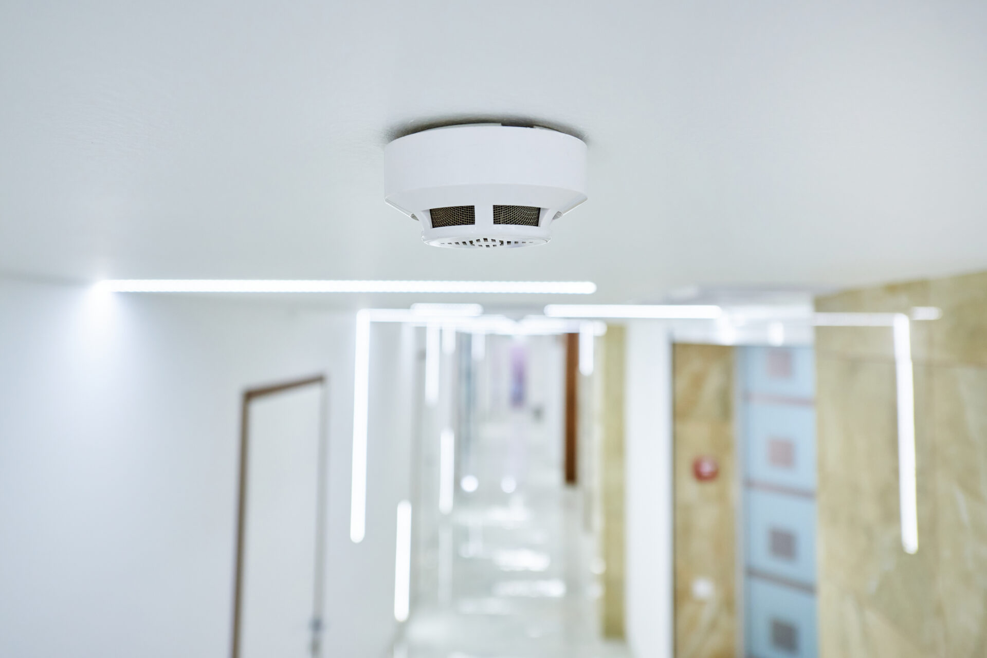 Automatic fire safety system with copy space.